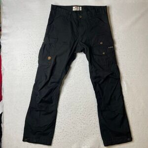 Fjallraven Vidda Pro Pants Mens 32 Black G-1000 Outdoor Hiking Regular Fit